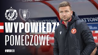 Wypowiedzi po meczu Widzew Łódź  Korona Kielce 01 [upl. by Ahsenak179]