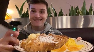 ASMR In Public  Local Breakfast Diner Mukbang [upl. by Kutchins301]