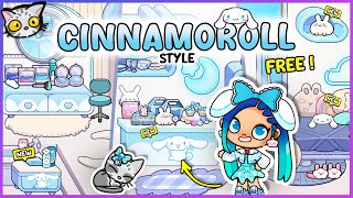 🌟 How to Decorate the CINNAMOROLL SUITE for FREE in the MANSION HOTEL  Avatar World PART 6 🏨✨ [upl. by Tarazi401]