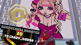 Donating Some Random Again In Some Donating Games  Roblox [upl. by Yggam498]