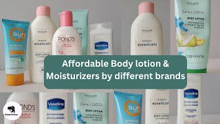 Review Of Affordable Body lotion amp moisturizers by 3 Brands [upl. by Pacien]