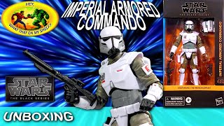 UNBOXING  Star Wars The Black Series  IMPERIAL ARMORED COMMANDO  The Mandalorian Action Figure 42 [upl. by Ahseek]