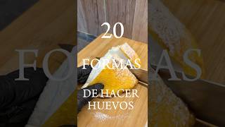 20 formas de hacer huevos 7 TORTILLA JAPONESA shorts [upl. by Antonino]