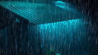 Relaxing Rain Sounds For Sleep at Night Deep Sleep Instantly With Sound Rain On Tin Roof amp Thunder [upl. by Eadwina]