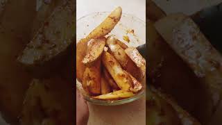 Baked potato wedges shortsrecipe shortsvideo [upl. by Acsot864]