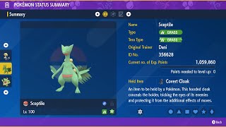 Sceptile  7 Star Pikachu Raid  Solo  Pokemon ScarletViolet [upl. by Smaj795]