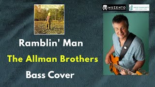 Ramblin Man  The Allman Brothers  Bass Cover [upl. by Elconin]