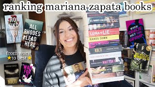 ranking every Mariana Zapata book from WORST to BEST ⭐️ [upl. by Nwadahs872]