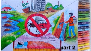 Dengue awareness poster drawingstop dengue poster drawingdengue drawing easyhow to draw dengue [upl. by Ynolem]