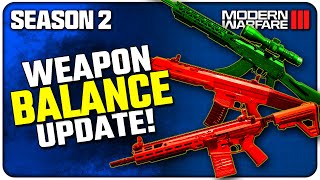 MWIII Season 2 Weapon Balance Change Details  MCW amp BASB Nerf Longbow Buff and Much More [upl. by Cary992]