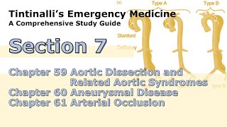 【Tintinalli急診醫學】Section 7 Aortic Dissection Aneurysmal Disease and Arterial Occlusion [upl. by Glad630]