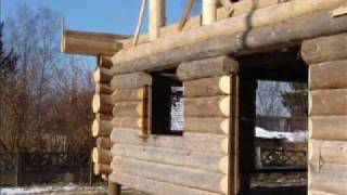 Dom z bali Dom z drewna Log home Log cabin Wooden house Holzhaus [upl. by Carlock434]