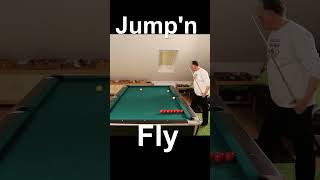 Jumpn Fly billiards trickshots shorts [upl. by Odnomor226]