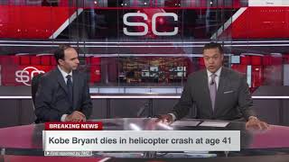 ESPN quotSportsCenterquot Breaking News Kobe Bryant Dead [upl. by Ehctav183]