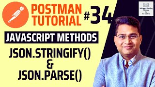 Postman Tutorial 34  JavaScript JSONstringify and JSONparse [upl. by Annola]