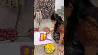 15 mins me rangoli banai diwalirangoli minivlog [upl. by Annayat545]