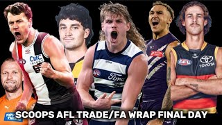 SCOOPS AFL TRADE WRAP FINAL DAY quotPumped to get Macrae to Saints Smith a Cat Barrass a Hawkquot afl [upl. by Ano]