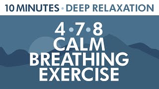 478 Calm Breathing Exercise  10 Minutes of Deep Relaxation  Anxiety Relief  Pranayama Exercise [upl. by Aihtak]