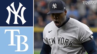 New York Yankees  Tampa Bay Rays  Game Highlights  72821 [upl. by Ruscher]