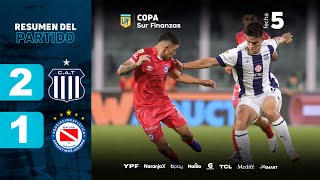 TALLERES 2  1 ARGENTINOS I Resumen del partido I CopaSurFinanzas 2024 [upl. by Yejus]