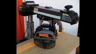 CRAFTSMAN PROFESSIONAL 10quot RADIAL ARM SAW DEMONSTRATION [upl. by Aluino]