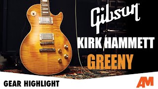 Gear Highlight Gibson Kirk Hammett Greeny Les Paul Standard [upl. by Airetas]