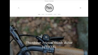 Thumbster Friction thumb shifter produced by FRXBL [upl. by Eilyak70]