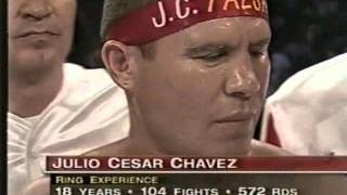 Julio Cesar Chavez VS Oscar de la Hoya II DATE 19980918 [upl. by Akceber]