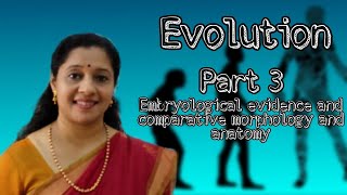 NEET EVOLUTION PART3 EMBRYOLOGICAL EVIDENCES COMPARATIVE ANATOMY AND MORPHOLOGY [upl. by Toblat]