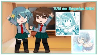 Mha react to New Student Yn as Sayaka Miki Pt 1 [upl. by Yttocs240]