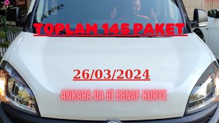 145 PAKET  EK BÃ–LGE ALDIK ARAÃ‡LI KURYE GÃœNLÃœKLERÄ° HIZLANDIRILMIÅ KARGOCULUK  26032024 [upl. by Yhprum]