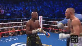 Floyd Mayweather HAMMERS Conor McGregor Final Moments [upl. by Niai]