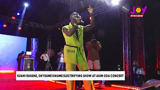 Kuami Eugene Okyeame Kwames electrifying performance at Akim Oda Concert [upl. by Ikkiv]