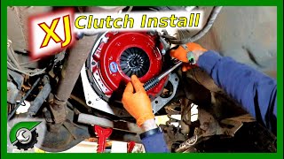 Jeep Cherokee Clutch Install Xj 1996 [upl. by Barr]