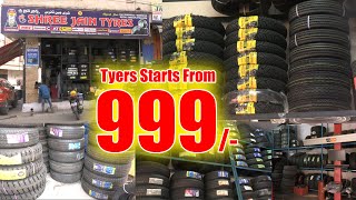 Tyers Starts From 999 l Low price Tyres Top 10 branded tyres l Best quality Tyres l NAMOTELANGANA [upl. by Enisaj]