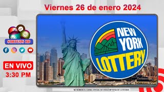 New York Lottery en vivo │Viernes 26 de enero 2024  330 PM [upl. by Atiuqahs379]