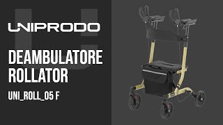 Deambulatore rollator Uniprodo UNIROLL05 F  Presentazione del prodotto 10250606 [upl. by Aehsel]