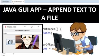 Append to a Text File  Java GUI Application [upl. by Cate]