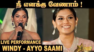 Windy  AYYO SAAMI ஐயோ சாமி  Live Performance  Edison Awards [upl. by Cordi708]