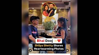 Bollywood beautiful actress Shilpa Shetty Daughter Samisha kundra Celebration bhai dooj festival🍫yt [upl. by Wallack562]