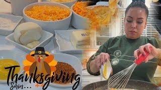 How to make the creamiest and cheesiest Mac and cheese thanksgiving howto food holidays [upl. by Adnarym739]