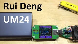 Rui Deng UM24 USB Power Monitor  12v Solar Shed [upl. by Vala970]