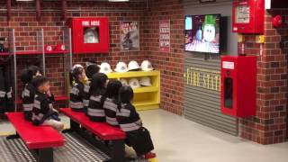 Learning to be a firefighter at Singapore Kidzania [upl. by Naynek]