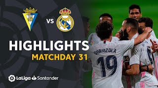 Resumen de Cádiz CF vs Real Madrid 03 [upl. by Feilak]