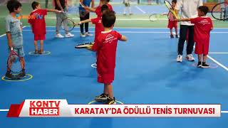 Karatayda ödüllü tenis turnuvası [upl. by Einnor]