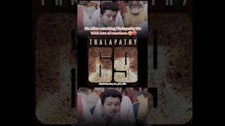 ONE LAST TIME THALAPATHY MOVIE🥹❤️trendingshorts thalapathyforever vijayfans goat love VIJAY [upl. by Jimmy]