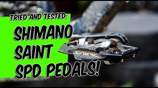 SHIMANO SAINT SPD PEDALS ARE YOU KIDDING ME [upl. by Eyks]