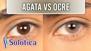 NEW Hidrocor Agata vs Hidrocor Ocre  Contact Lenses for Brown Eyes [upl. by Aissej224]