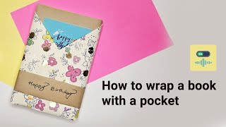 Creative book gift wrapping idea TalkThrough [upl. by Nove]