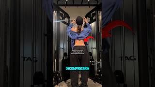 The Importance of Spinal Decompression Before Exercise shorts gym fitness [upl. by Aneekal]